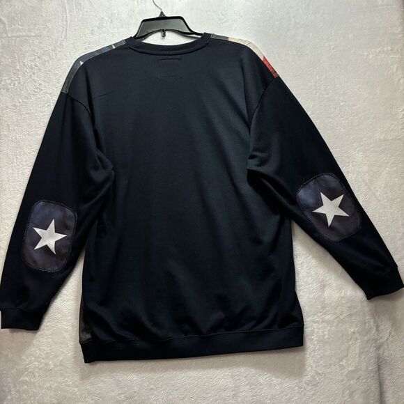 Galaxy by Harvic American Flag Slyline shirt Mens L - Picture 4 of 6